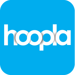 Logo for the hoopla application